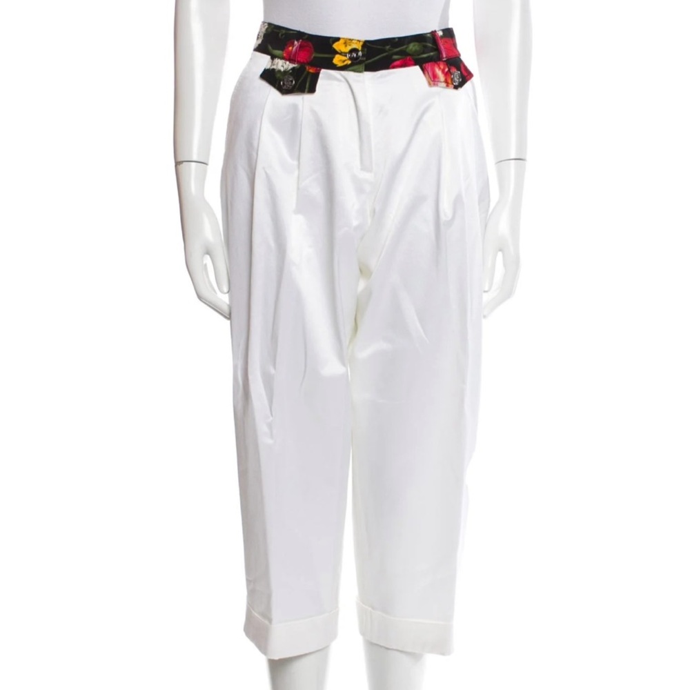 Dolce & Gabbana
Floral Print Straight Leg Pants
White | Size: M | US6, IT42